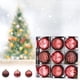 thumbnail image 4 of Bola de árbol de Navidad de 6cm/9 Uds.bola de fiesta navideña para colgar en la ventanabola colorida (vino) Ndcxsfigh Nuevos Originales, 4 of 8