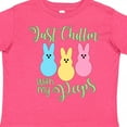 thumbnail image 4 of Inktastic Funny Easter Just Chillin' with My Peeps Boys or Girls Toddler T-Shirt, 4 of 5
