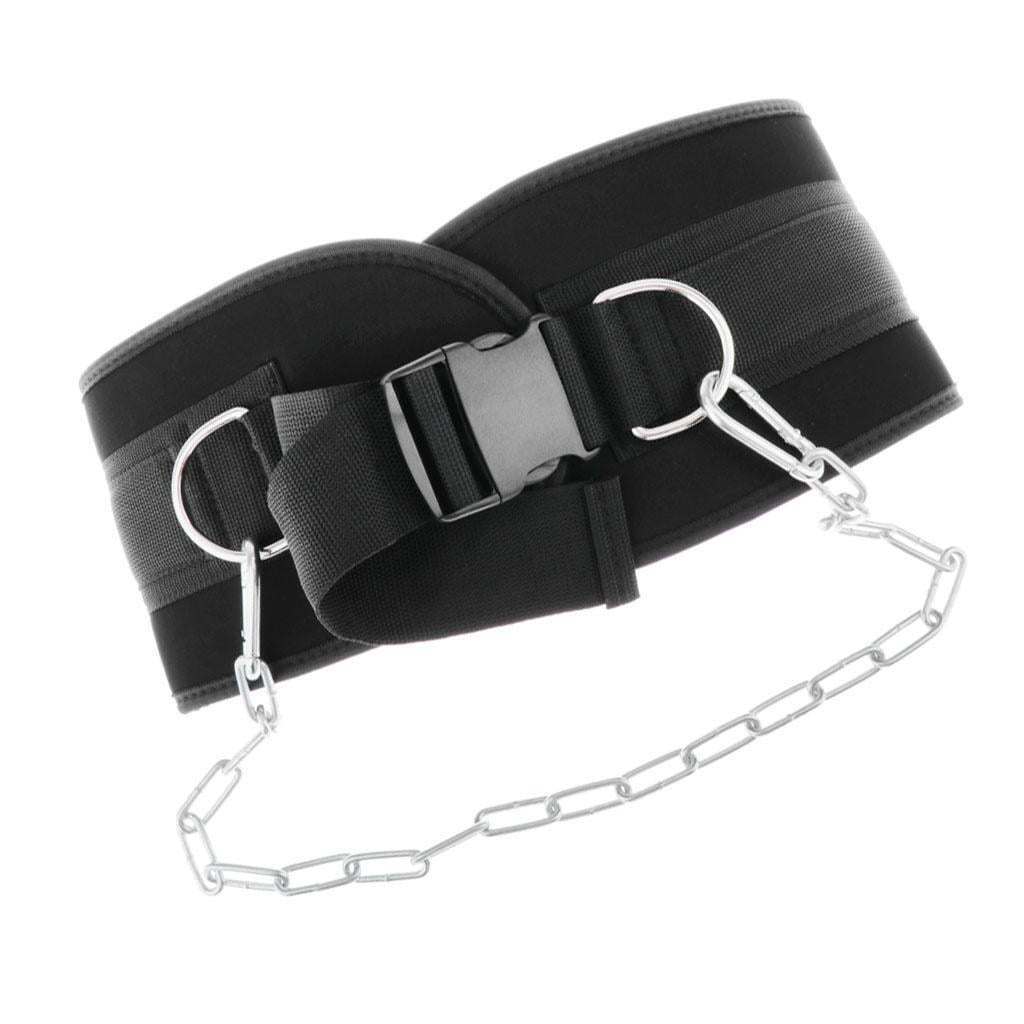 Premium Dip Belt With/ Chain Dips Pull Ups Chin Ups For Wrist Body