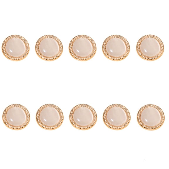 MOMOJIA 10Pcs Dazzling Alloy Buttons Multipurpose Sewing Buttons For Garments Jackets
