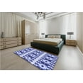thumbnail image 4 of Ahgly Company Indoor Rectangle Patterned Blue Angel Blue Area Rugs, 3' x 5', 4 of 6