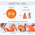 thumbnail image 4 of SUTENGDA InnotechSC Pilates Ball 9 Inch Core Ball  Small Exercise Ball with Exercise Guide Barre Ball Mini Yoga Ball for Pilates  Yoga  Core Training  Physical Therapy  Balance  Stability, 4 of 7