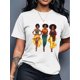 thumbnail image 2 of Girls Trip Print T-Shirt, Short Sleeve Crew Neck Casual Top for Summer & Spring, Women'S Clothing, 2 of 8