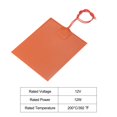 thumbnail image 3 of Unique Bargains Silicone Heating Pad, 12V 12W Heater Film Flexible Heating Plate 120mmx104mm Heater Mat, 3 of 4
