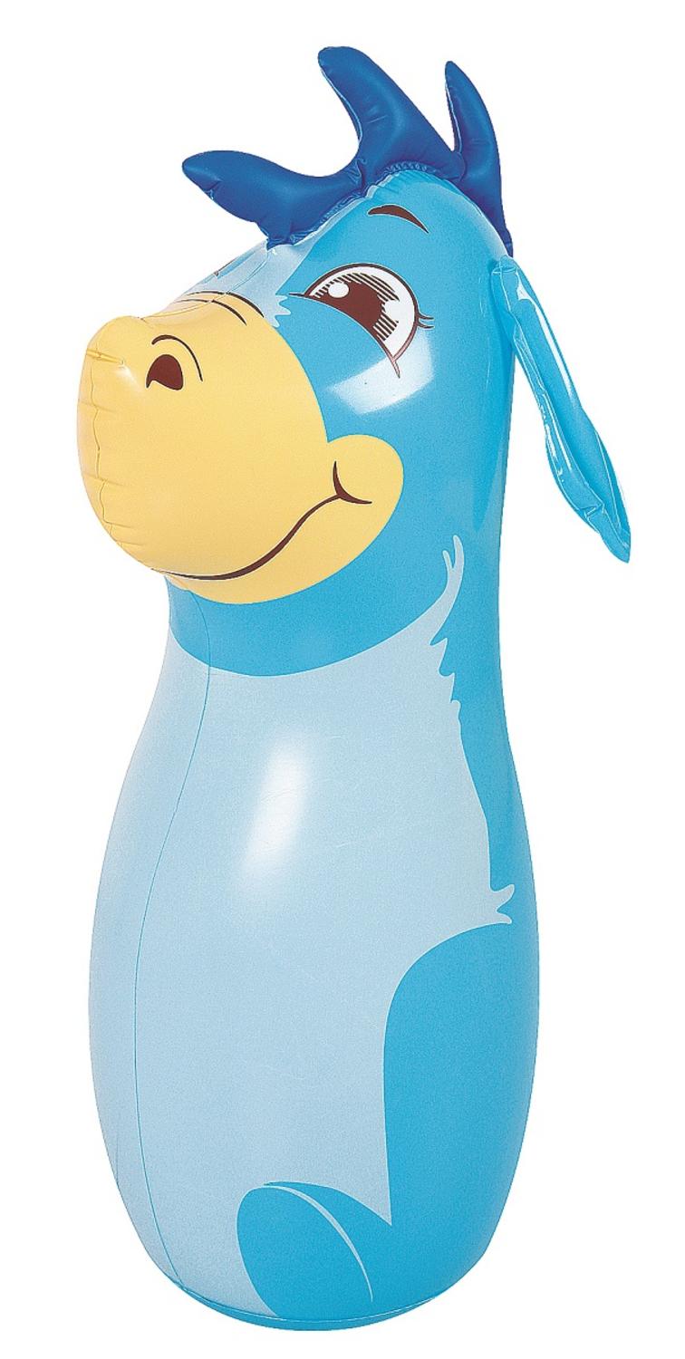 34" Blue ThreeDimensional Donkey Inflatable Children's Bop Bag