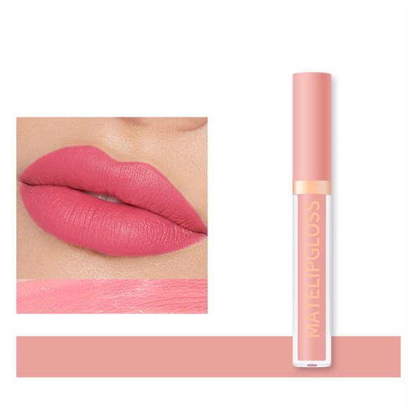 SIfdSeng Peel Lip Stain Mattes Liquid Lipstick Lip Plumper Makeup Pigmented Long Lasting Lip Gloss Velvet Waterproofs Lip Makeup Gift for Girls and Women Nude Lip Gloss