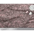 thumbnail image 3 of Soimoi Pink polyester Crepe Fabric Leopard & Wild Animal Skin Print Sewing Fabric BTY 42 Inch Wide, 3 of 3