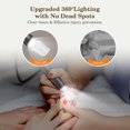 thumbnail image 4 of Taladro de uñas inalámbrico PELCAS AOL05 de 10 velocidades con LED gris claro, 4 of 7