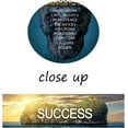thumbnail image 6 of Success Inspirational Wall Art Motivation Entrepreneur Quotes Canvas Painting Skull Island Pictures Posters and Prints Artwork Modern Inspiring Office Living Room Gym Decorations Framed 12x18, 6 of 6