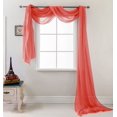 thumbnail image 1 of RT Designers Collection Celine Sheer 55 x 216 in. Sheer Curtain Scarf, Red, 1 of 2