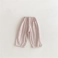 thumbnail image 5 of REDARER Kids Striped Pants Elastic Waist Cotton Casual Unisex Drawstring Loose Fit Trousers,12-24 Months, 5 of 7