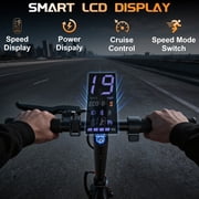 Alloweek AW02T Electric Scooter for Adults 8.5 Solid Tire 19.9 mph 350W Motor 23 Miles Range Iron Frame Foldable Commuting E Scooter with LED Lights