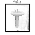 thumbnail image 2 of LightBoxJournal 15x17 White Modern Wood Framed Museum Art Print Titled - BelovedBath_17, 2 of 4