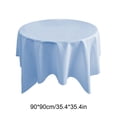 thumbnail image 3 of PpgejGEK Round Polyester Tablecloth 35 Inch Solid Color Elegant Fabric Cover for Dining Table Home Kitchen Holiday Birthday Party Decoration, 3 of 6