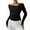 Black # long sleeve shirts, variant on Off the Shoulder Tops for Women Sexy Long Sleeve Shirts Wrap Neck Cozy Fall Going Out Tops Fashion Clothing 2025 Black L