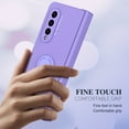 thumbnail image 2 of Mantto for Samsung Galaxy Z Fold4 Slim Case,Built-in Screen Protector & Rotatable Ring Bracket,Shockproof Hinge Protection Magnetic Car Mount Anti-Fingerprint Ultra Thin Phone Case,Purple, 2 of 7