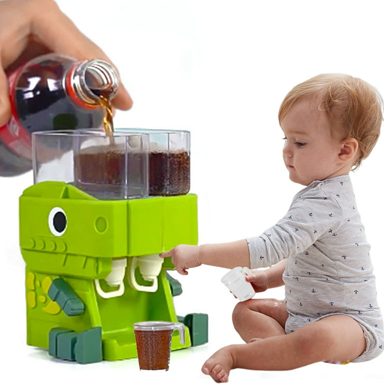 Mini Water Dispenser For Children Gift Cute Cold/warm Water Juice Milk  Drinking Fountain Cartoon Kitchen Toy