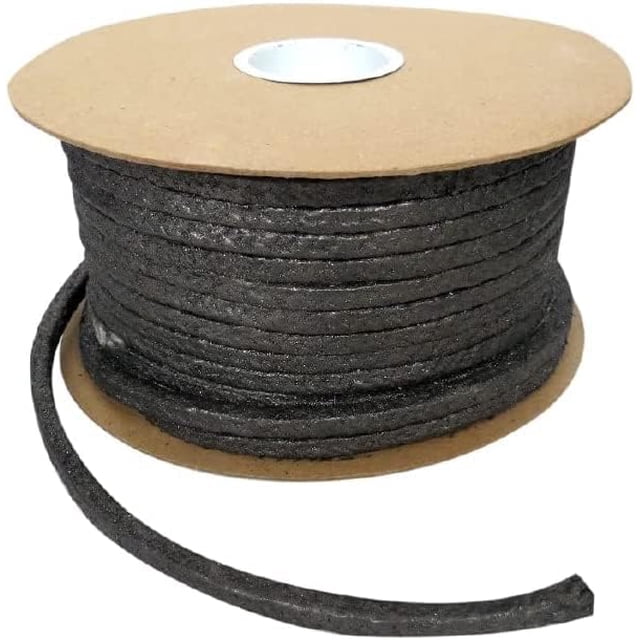 Empaque Grafitado Embalaje De Compresión Trenzado Grosor 1/2" Empaquetadura Universal Para Aplicaciones Recíprocas Rotatorias Y De Vástagos De Válvulas KARLEN 1/2