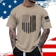 thumbnail image 2 of Playera Para Hombre, Camiseta De Manga Corta Con Cuello Redondo Y Estampado Del Día De La Independencia Para Hombre, Camiseta Floral De Moda, Camiseta De Fondo, 2 of 4