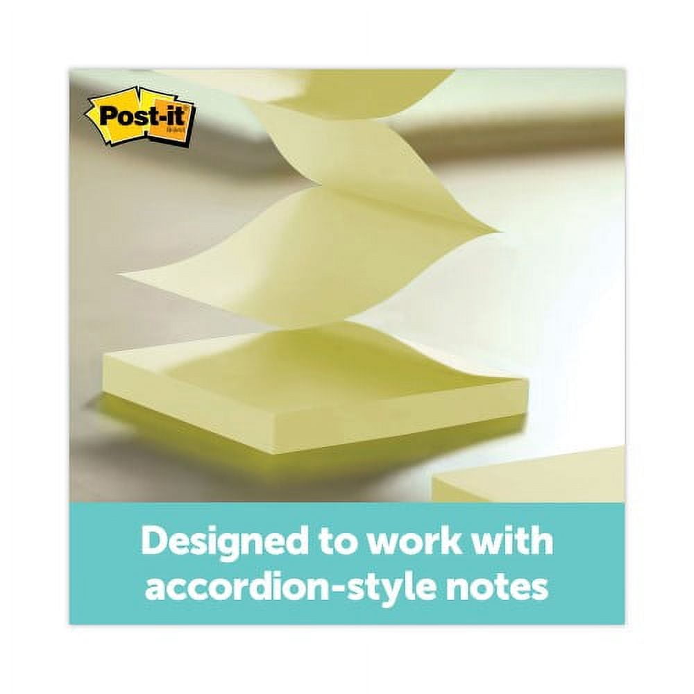 Post-it Clear Top Pop-up Note Dispenser, For 3 x 3 Pads, Black, Includes 50-Sheet Pad of Canary Yellow Pop-up Pad, Each