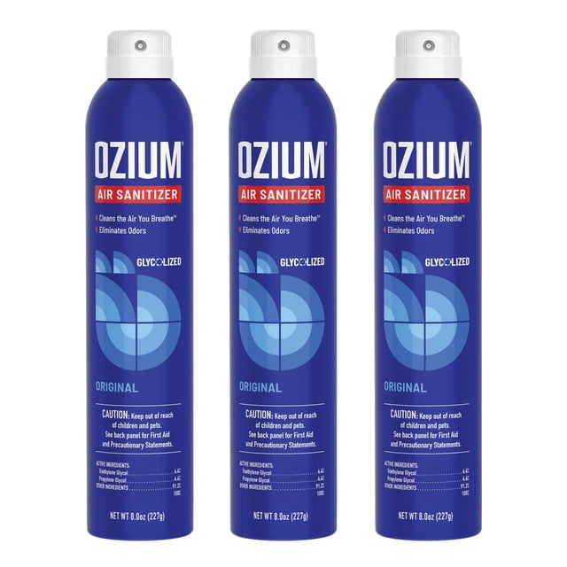 Desinfectante de aire y eliminador de olores Ozium, 240 ml, aroma original