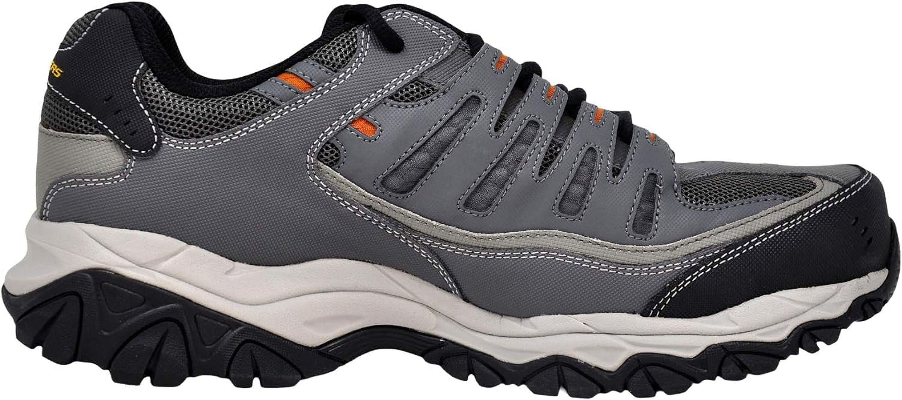 Skechers Men's Cankton Ebbitt Steel Toe Construction Shoe, Navy/Grey, 14 Skechers Shoes: Men\u0027s 77161 BLK Black Cankton-Ebbitt Steel Toe