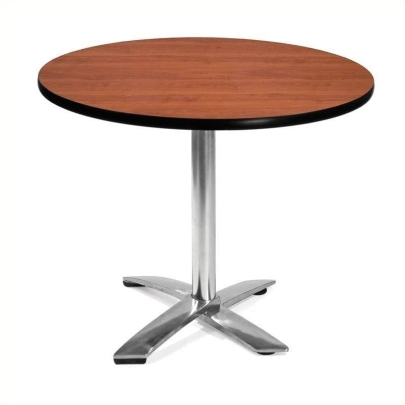 Scranton & Co 36" Round Folding Table in Cherry Walmart Canada