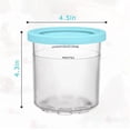 thumbnail image 4 of Plastic Ice Cream Containers Pints Lids Compatible Ninja Creami Deluxe NC299AM C300 Series BPA Free Dishwasher Safe, 4 of 4