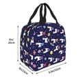 thumbnail image 2 of Rocae Lama in Space for Insulated Lunch Bag for Women Men,Large Lunch Box for Work School Picnic Hiking Daytrip, 2 of 5