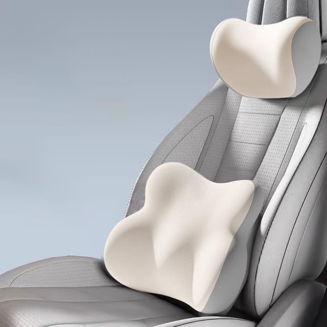 Birdeem Neck Pillows for Travel, Lumbar Support Pillow, Car Headrest Lumbar Cushion Set Girls Colorful Lumbar Cushion Backrest Driving Seat Car Lumbar Support Neck Pillow, Lumbar Support Pillow