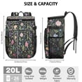 thumbnail image 2 of Abstract Floral Watercolor Garden Print Backpack Cooler - 20L High Capacity for Outdoor Enthusiasts, 2 of 3
