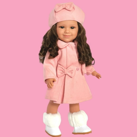 Pink Coat Fits 18 Inch Fashion Girl Dolls