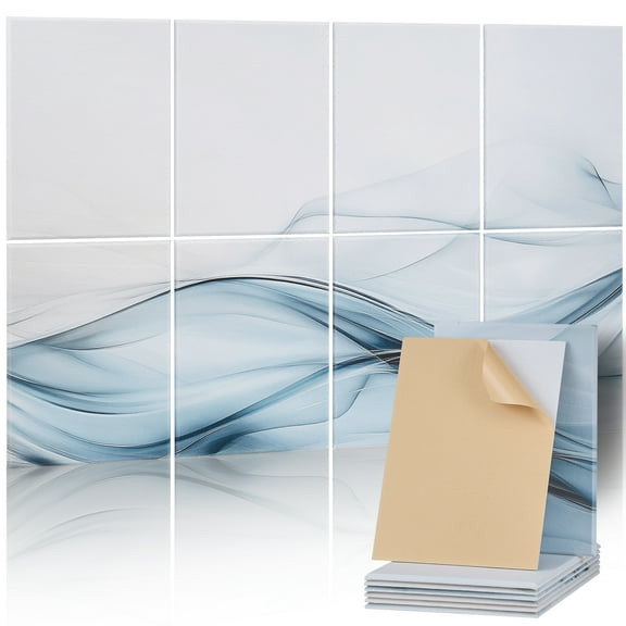 VEVOR 8 Pack Art Acoustic Panels, 47.24 x 23.62 x 0.4 inch Soundproof Wall Tiles, Self Adhesive Decorative Sound Dampening Absorbing Boards for Home, Office, Studio, Gaming Room,Theater,Simplicity