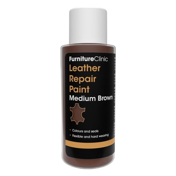 Pintura reparadora de cuero Furniture Clinic 2 en 1, sello y color, 50 ml