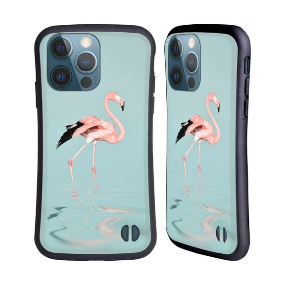 Head Case Designs Officially Licensed LebensArt Beings Flamingo Hybrid Case Compatible with Apple iPhone 13 Pro