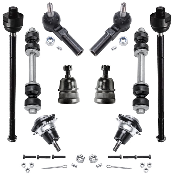 Detroit Axle - Front Lower Upper Ball Joint Inner Outer Tie Rod End Sway Bars Replacement for 1993-2002 Chevrolet Camaro/Pontiac Firebird