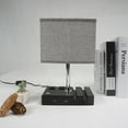 thumbnail image 2 of Bedroom Touch Lamp with 2 Phone Stands, Dimmable USB Lamp Table Lamp, 2 of 8