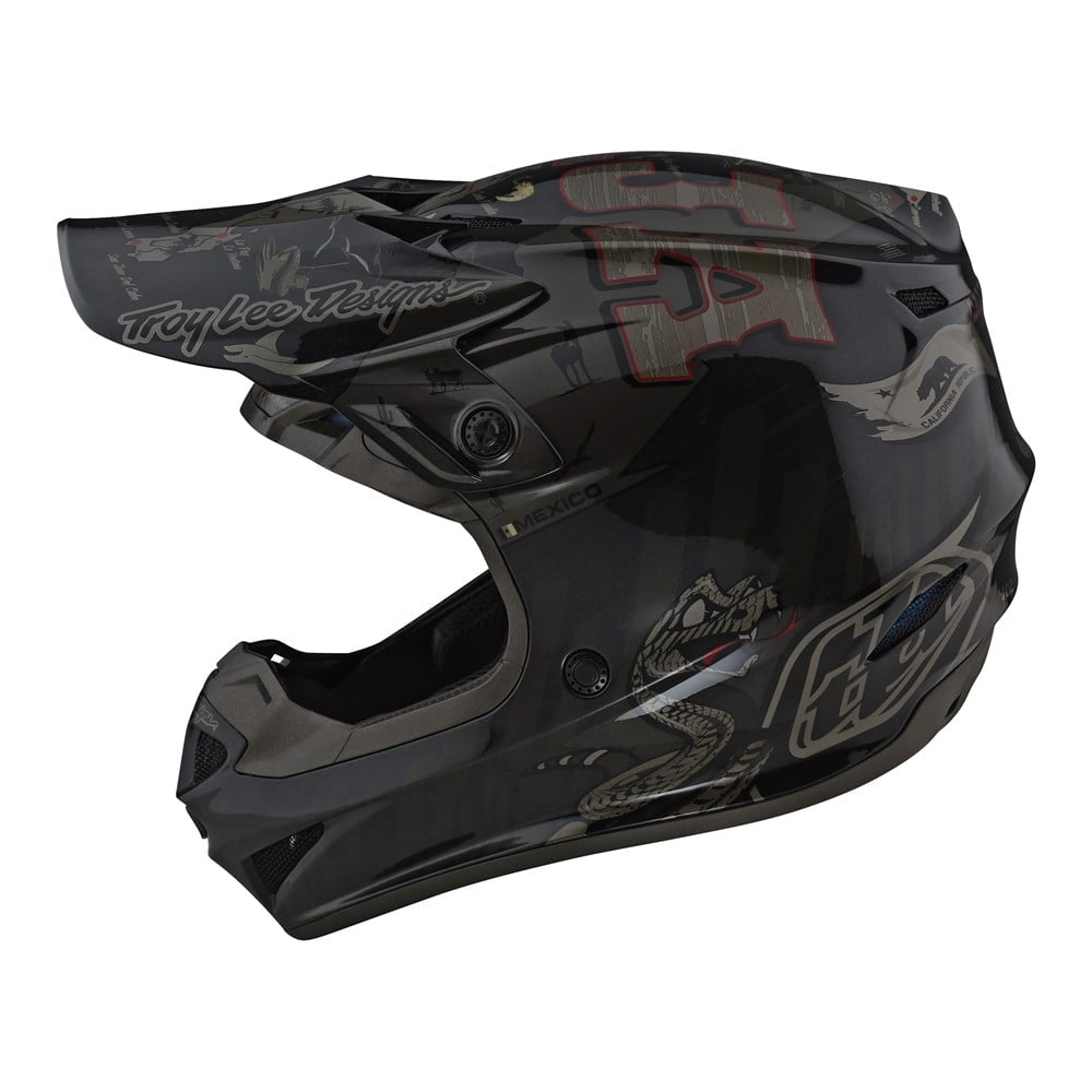 109656202 Black, Small Troy Lee Designs SE4 Polyacrylite Baja Adult Off-Road Motocross Helmet 109656202 Black, Small Troy Lee Designs SE4 Polyacrylite Baja Adult Off-Road Motocross Helmet