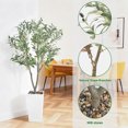 thumbnail image 4 of 5FT Artificial Olive Tree with Decorative Planter, Faux Potted Plant for Home Office Decor, Ideal Christmas Gift & Wedding Decor, 4 of 6