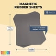 thumbnail image 2 of Non-Adhesive Magnetic Sheets (8.5 x 11 in, 12 Pack), 2 of 4