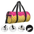 thumbnail image 3 of Balery Red Ice Cream Bolsa de Gimnasio para Mujeres y Hombres, Bolsa de Viaje Impermeable, Bolsa de Fin de Semana con Compartimento para Zapatos y Bolsillo Húmedo, 3 of 6