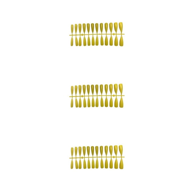 Vogacara Tabletas para mejorar las uñas que no son susceptibles a las alergias Textura esmerilada Puntas de manicura para uñas falsas JM-02Yellow Type1 NO1 Vogacara CBP456134