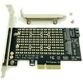 thumbnail image 2 of 3X Pcie to M2/M.2 Adapter M.2 Ngff to Desktop Pcie X4 X8 X16 Nvme Sata Dual Ssd Pci Adapter Card, 2 of 9
