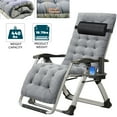 thumbnail image 2 of Lilypelle Zero Gravity Chair with Double Sided Pearl Mat Folding Lounge Recliner Chairs with Cushion,Cup Holder,Pillow, 2 of 8