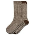 thumbnail image 2 of Sierra Outdoor Boot Hiking Marled Cotton Crew Socks W33 (Fits Shoe Size 6-10, Socks Size 9-11, Brown), 2 of 10