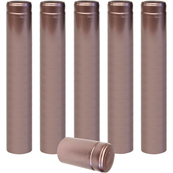 DUSTY ROSE PVC SHRINK CAPSULES 100 Pack