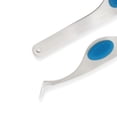 thumbnail image 2 of Dritz 4" Soft Grip Tweezers, Sharp Points, Silver, 2 of 6