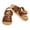 Brown, variant on Womens Dressy Sandals Low Wedge Sandals with Adjustable Strap with Cushioned Insole Summer Sandals for Beach & Casual Walking