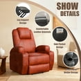 thumbnail image 2 of Homall Power Lift Recliner with Massage Function for Elderly,Ergonomic Recliner Chair for Living Room,Heavy Duty Leathaire Single Sofa with 2 Cup Holder for Bedroom Home Theater,Brown, 2 of 7