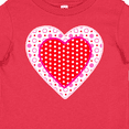 thumbnail image 4 of Inktastic Valentine Red Heart with Dots Boys or Girls Baby T-Shirt, 4 of 5